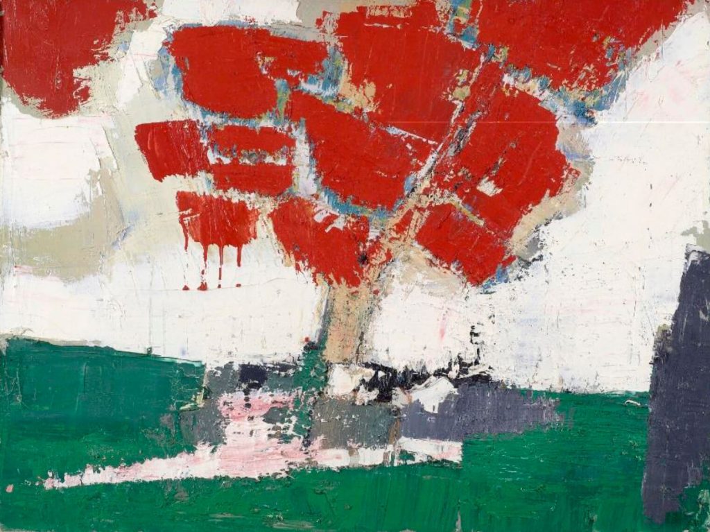 Nicolas de Staël 
Arbrerouge, Provence,1953
