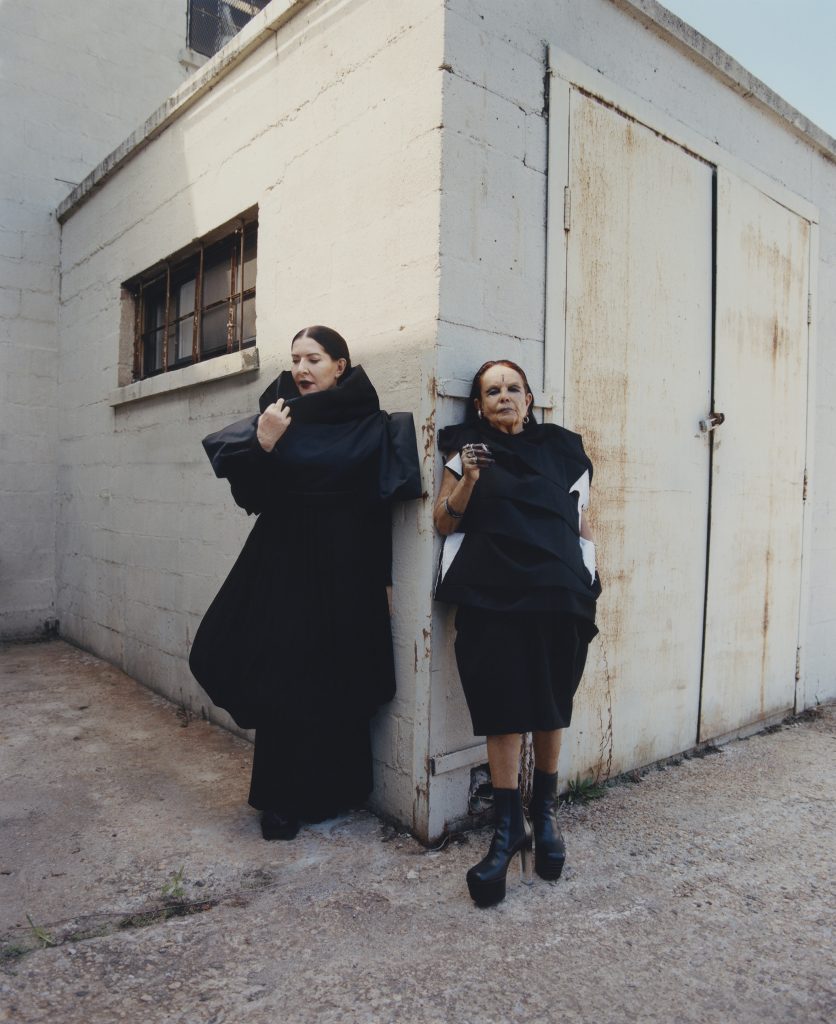 MARINA ABRAMOVIĆ-MICHÈLE LAMY-outside-in-black-full-height-difference