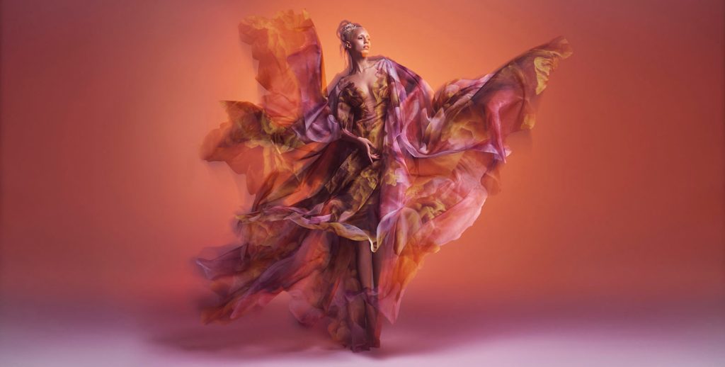 WARREN DU PREEZ & NICK THORNTON JONES for IRIS VAN HERPEN in collaboration with KIM KEEVER 
Cosmica Dress, Shift Souls Collection, 2019 