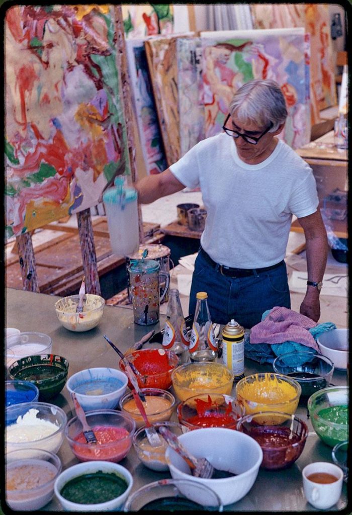 WILLEM DE KOONING in his East Hampton Studio, New York, 1971
