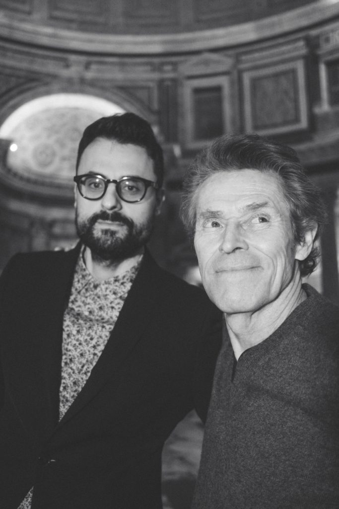 Willem-Dafoe-and-Gabriele-Tinti-courtesy-Guido-Gazzilli-hube-interview