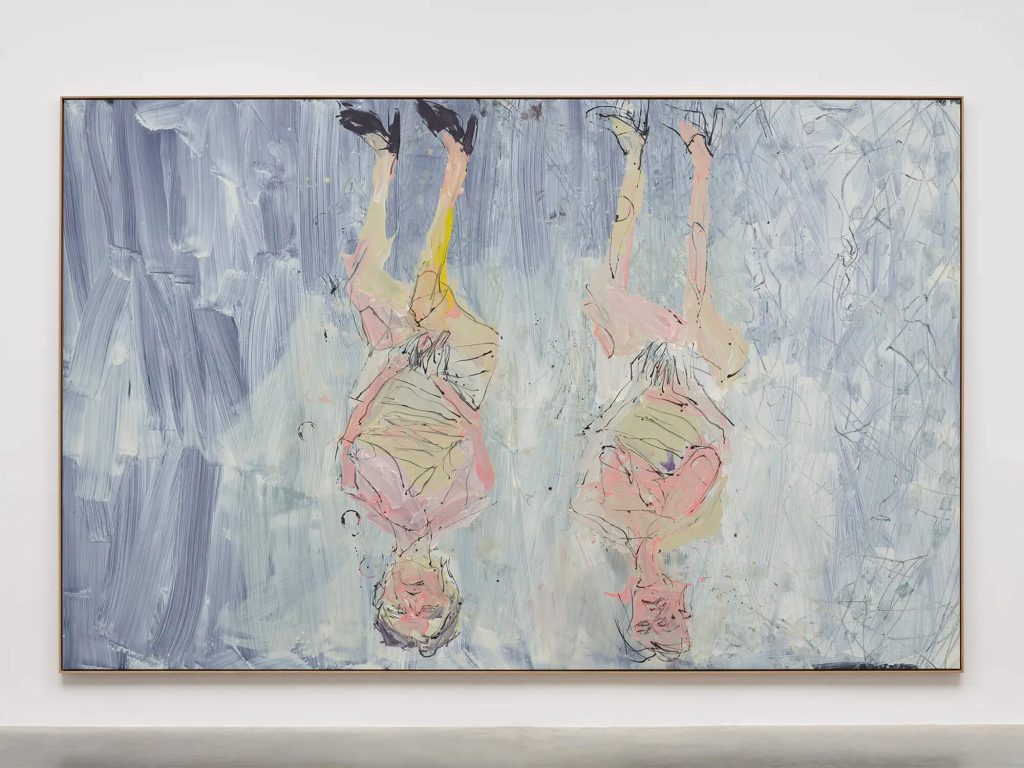 GEORG BASELITZ, Oh ho, siamo ritornati, am deutschen Wesen, Weltgenesungsbild (Oh ho, Siamo ritornati, through the), 2023 
