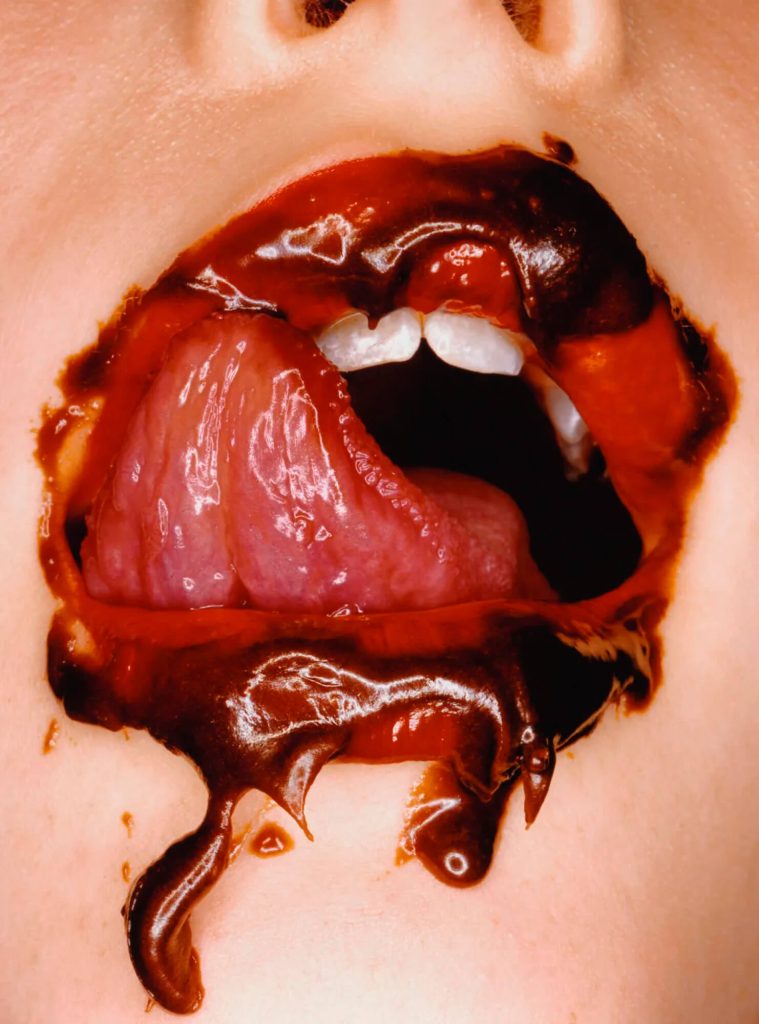 IRVING PENN, Chocolate Mouth, New York, 2000 (print made in 2001)
